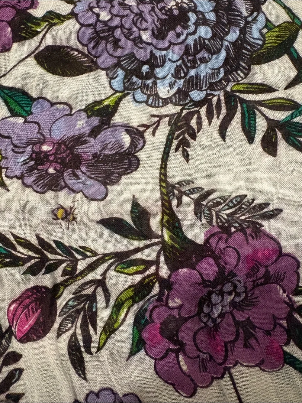 Vera Bradley Soft Fringe Floral Scarf